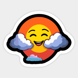 happy sun Sticker